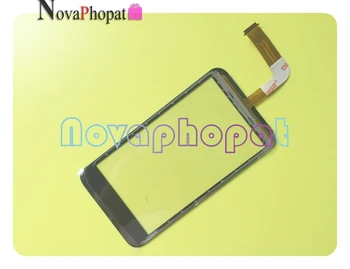 Novaphopat Juoda touchscreen HTC Incredible S G11 S710E Jutiklinis Ekranas skaitmeninis keitiklis Jutiklis Ekrano Pakeitimas + sekimo