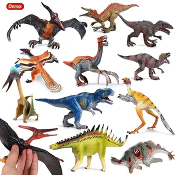 Oenux Priešistorinių Savage Juros Periodo Dinozaurų Figūrėlės T-Rex Pterodactyl Velociraptor Modelis Figūrėlių Kolekcija Vaikams Žaislas