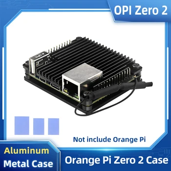 Oranžinė Pi Zero 2 Atveju Aliuminio Lydinio Metalo Šarvuotos Shell Pasyvaus Vėsinimo CPU Šilumos Kriaukle Talpyklos Atveju, Oranžinė Pi Zero 2