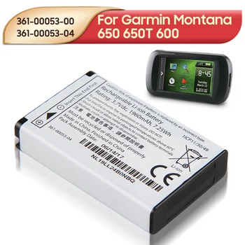 Originalaus 361-00053-00 Baterija Garmin Montana 650 650T 600 361-00053-04 VIRB GPS kišeniniai kompiuteriai, Baterija 2000mAh