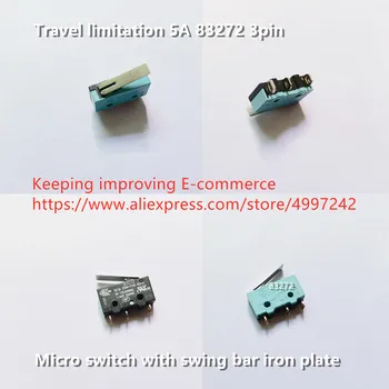 Originalus naujas 100% kelionės apribojimas 5A 83272 3pin mikro jungiklis su swing juostos iš geležies plokštė