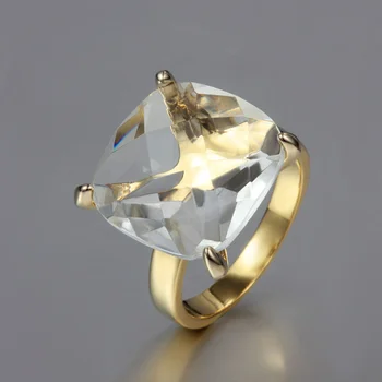 pigūs aikštės kristalų aukso spalvos vestuvinis žiedas moterims, dovanų aukso spalvos aukštos kokybės dovanų papuošalai piršto žiedą, Paskirstymo
