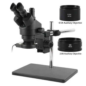 Pramonės Lab 3,5 X-90X Zoom Simul Židinio Stereo Mikroskopas Trinokulinis Mikroskopo Rinkinys, Rinkinys, Skirtas Mechaninė Žiūrėti Papuošalai Chirurgija