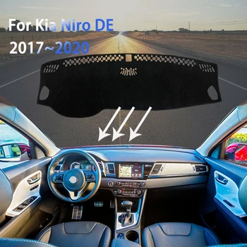 Prietaisų skydelio Dangtelį Brūkšnys Kilimėlį, Pagalvėlę Kia DE Niro 2017~2020 Anti-UV Skydelis Skėtis Tinka Hibridinės E-Niro Automobilio Salono Bagetai Priedų