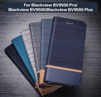 Pu Odos Piniginės Atveju Blackview BV9500 Pro Atveju Blackview BV9500/Blackview BV9500 Plus Flip Case Silikoninis Galinio Dangtelio