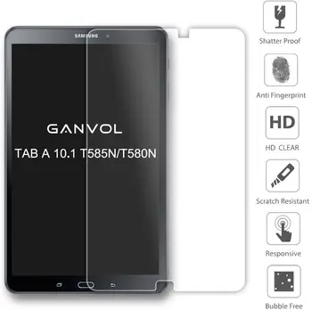 Samsung Galaxy Tab A6 10.1 (2016 M.) T580 T585 - 9H Tablet Screen Protector Apsauginė Plėvelė Anti pirštų Atspaudų Grūdintas Stiklas