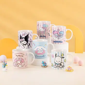 Sanrio Keramikos Puodelis Kuromi Hello Kitty Mano Melodija Pachacco Kavos Puodelis Kawaii Animacinių Filmų Vandens Puodelį Office Namų Teacup