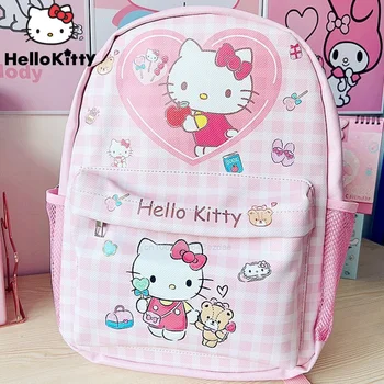Sanrio Mados Hello Kitty Didelės Talpos PU Kuprinė Y2k Mergina Naujas Animacijos Mielas Pečių Maišą Moterų Kuromi Madinga Handbagd Moteris