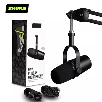 SHURE MV7 studija mikrofono dažnių diapazonas neprivaloma įmontuota laisvų rankų įranga, USB mikrofonas live etapas įrašymo lauko live microp