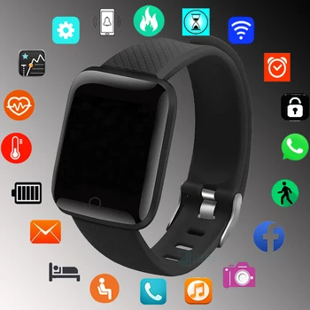 Silikono Sporto Smart Žiūrėti Vyrams, Moterims, Vaikams, Sporto Laikrodžiai, Apyrankės Elektronika Smart Laikrodis 