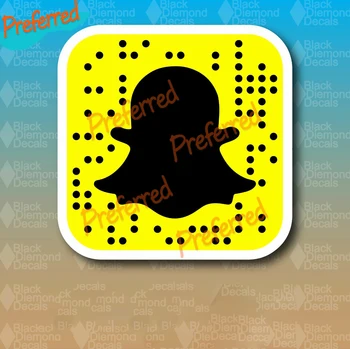 Snapchat Snapcode QR Kodą Užsakymą Vinilo Lipdukas Lipdukas JDM Snap SLAP Pritaikyti prašome atkreipti dėmesį, siųsti nuotraukas