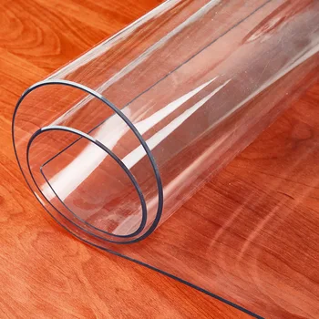 Staltiesė PVC Skaidri staltiesė Padengti Oilproof Plastiko staltiesių Valgomojo Stalas, Minkštas Viršelis Stiklo Audiniu Virtuvės 1,0 mm
