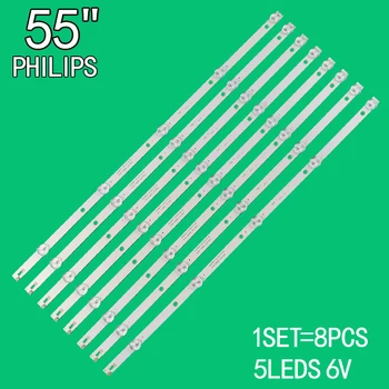 Suitablefor Philips 55 colių LCD TV 4708-K550WDC-A2113N01 471R1P79 5LED(6 V) K550WDC1 A2 55PUF6092/T3 55PUF6022/T3 55PUF6263/T3