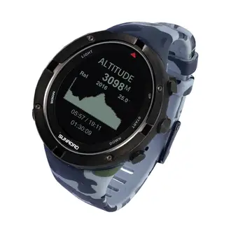 Sunroad Smart GPS Millitary Armijos Sporto Žiūrėti Širdies ritmo Aukštimatis, Skaitmeninis Laikrodis atsparus Vandeniui Usb Mokestis Lauko Plaukti Paleisti