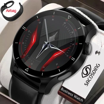 Temperatūra Smart Watch Vyrų Širdies Ritmas, Sveikatos Pripučiami Kraujo Spaudimo Stebėjimo Laikrodžiai Fitneso Sporto Nuotolinio Priežiūros Smartwatch