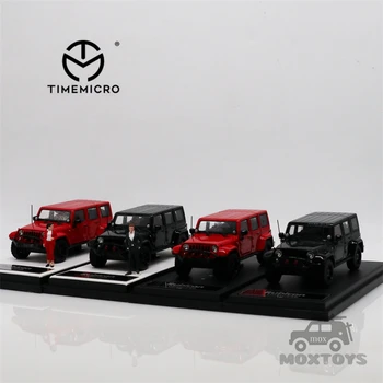 TimeMicro 1:64 Jeep Wrangler Rubicon Raudona / Juoda Diecast Modelio Automobilių
