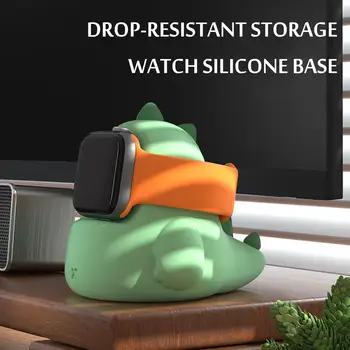 Tinka Apple žiūrėti iwatch įkrovimo laikiklis mielas dinozauras formos anti-rudenį saugojimo žiūrėti silikono baseing Dokas