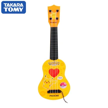 Tomy Pokemon Pikachu Juokinga Ukulėle Muzikos Instrumentas Gitara Montessori Ugdymo Gimtadienio Dovana žaislai Vaikams Mergaitėms