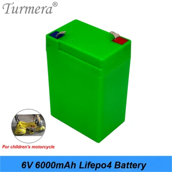 Turmera 6 V 6AH Lifepo4 Baterija Pakeisti Saugojimo, Baterijų Vaikams Elektrinių Automobilių ir Motociklų Elektronikos Avarinės Šviesos Naudojimo