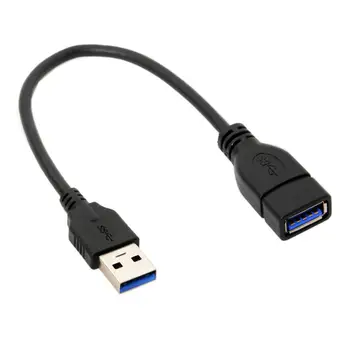 USB 3.0 Type-A Male į USB 3.0 Tipas-Moterų ilgiklis 20cm 5Gbps