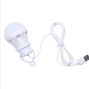 USB nešiojamas mini bulb 5v super šviesus lauko kempingas šviesos lauko avarinio apšvietimo lemputė