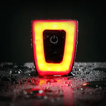 USB Įkrovimo LED Kalnų Dviračių Galinis Žibintas Dviračių Saugos Įspėjimas Šalmas, Kuprinė atspari Vandeniui Mini užpakalinis žibintas Lempa Dviratis