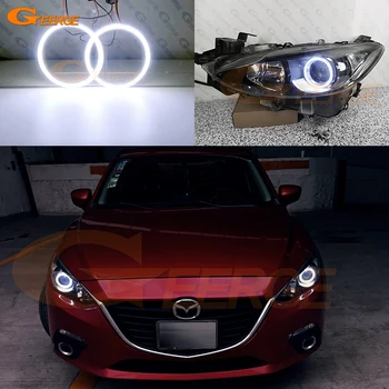 Už Mazda 3 Mazda3 Axela BM BN 2013 m. 2014 m. 2015 m. 2016 Puikiai Itin Šviesus COB Led Angel Eyes Kit Halo Žiedai Dienos Šviesą