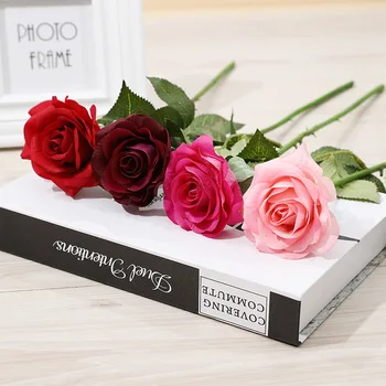 vienos jaučiasi drėkinamasis rožių dirbtinių gėlių vestuvių prekių kambarį apdaila fotografavimo rekvizitai netikrą gėlių didmeninė