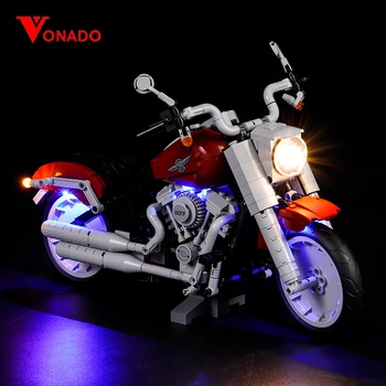Vonado LED Suderinama For10269 Kūrybos Įvairovė Serijos Harley Motociklo Apšvietimo Grupės Statybinės Plytos Blokuoti Žaislų Rinkinys Dovanų