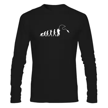 Vyras Drabužių Nauja Evoliucija, Fishinger Tee Marškinėliai Vyrams Vasaros Žuvų Pokštas Žvejys Karpis T-Shirts 31 Spalvų Medvilnės Trumpomis Rankovėmis Juokinga