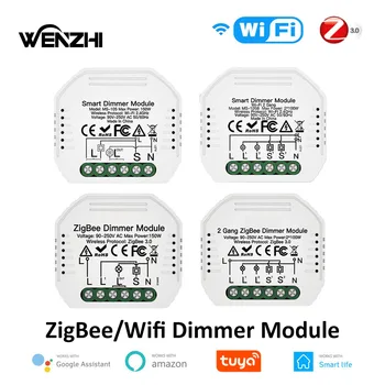Wifi/ZigBee Perjungiklis 1/2 Būdas Gauja LED šviesų Modulis, Automatizavimo, Nuotolinio Valdymo Smart Gyvenimo Tuya Alexa 