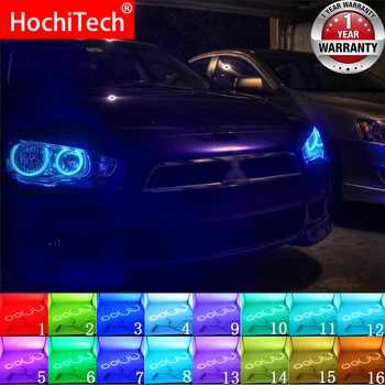 Įvairių spalvų RGB LED Angel Eyes Halo Žiedas Akių DRL RF Nuotolinio Valdymo 