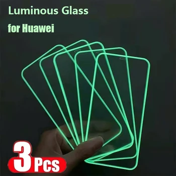 Šviesos Grūdinto Stiklo Huawei P40 30 Garbę 8X 9X 10 X10 20 30 Pro Mate 30 Nova 3i Prieš 20 30 Stiklas, Ekrano Apsauginės Plėvelės
