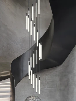 Šviestuvo Laiptai, Moderni Pakabukas Blizgesį Lempos Kabo Palėpėje LED Lubų Šviesos Liustra už Laiptų Apšvietimas