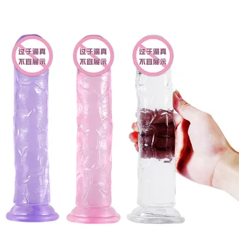 Želė Analinis Dildo Seksualus Žaislai Suaugusių Iškirpti Stiklo Faloimitatoriai Suaugusiems 18 Seksualus Žaislai Moteris Big Penis Penis Į Makštį Moterų Masturbators